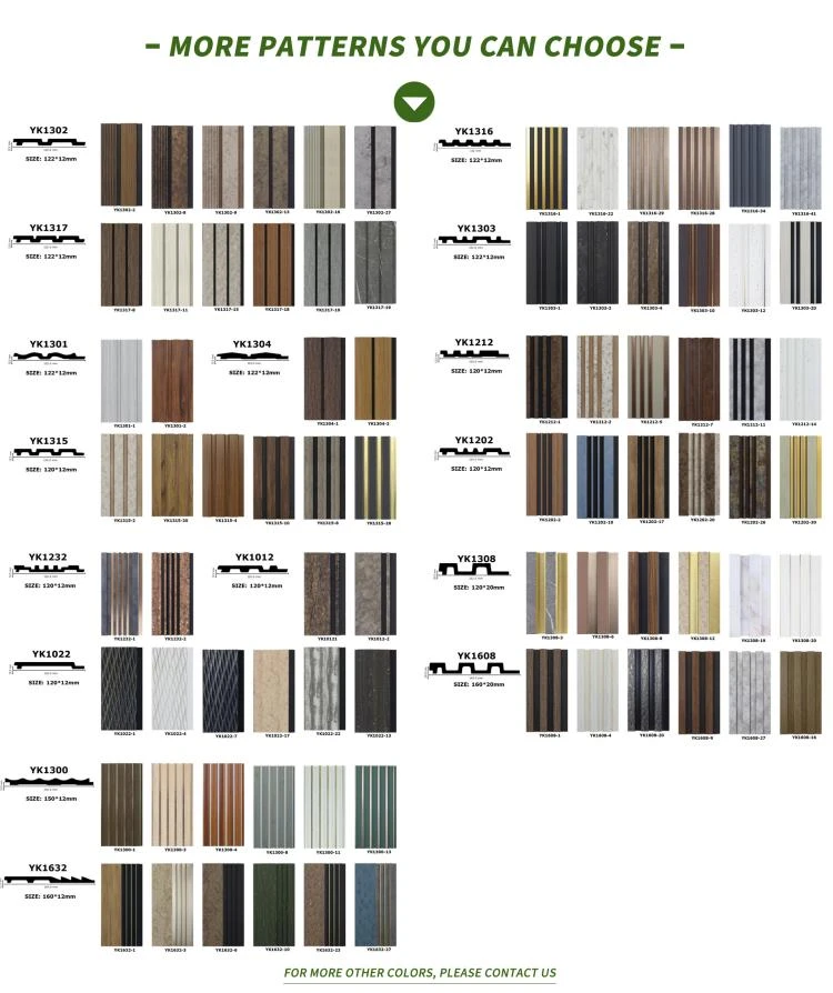 more patterns of PS solid 3d wall panel