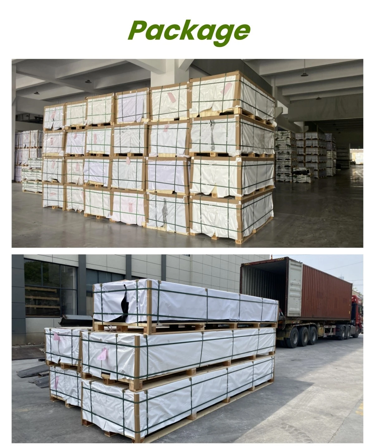 Package of wpc decking