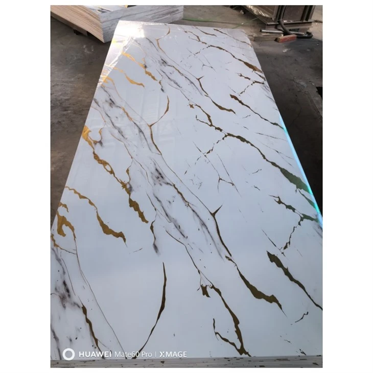 PVC 壁パネル UV Marmol コーティング